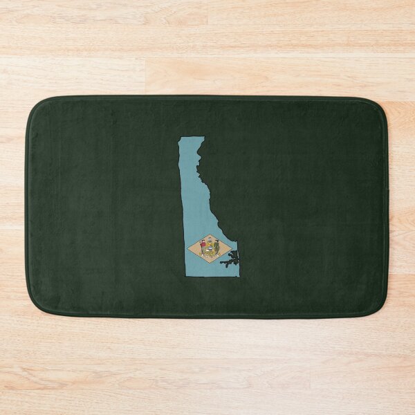 Item preview, Delaware state shape flag designed and sold by Rachael Taylor.
