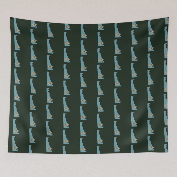 Item preview, Delaware state shape flag designed and sold by Rachael Taylor.
