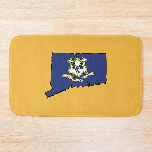 Item preview, Connecticut state shape flag designed and sold by Rachael Taylor.