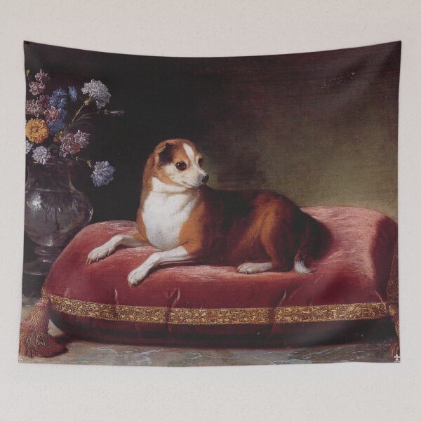 Item preview, Dog Oil Painting designed and sold by LadybellVintage.