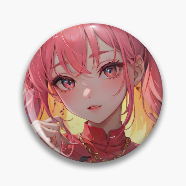 Item preview, Manga girl with tattoos with glowing hair portrait art designed and sold by TheArtistOf2022.
