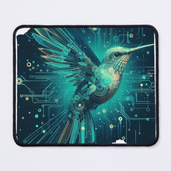 Item preview, Cyber hummingbird designed and sold by Lykaon Art.