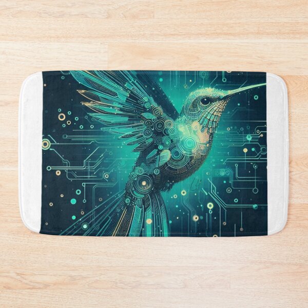Item preview, Cyber hummingbird designed and sold by Lykaon Art.