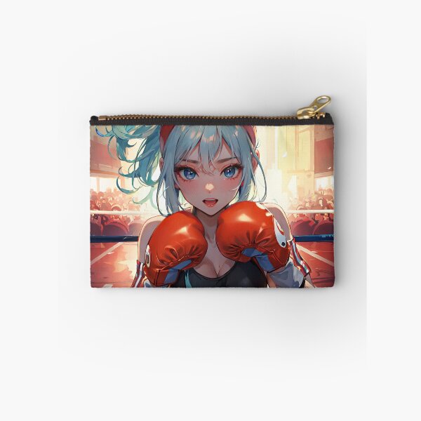 Item preview, Boxing anime girl in ring portrait art designed and sold by TheArtistOf2022.