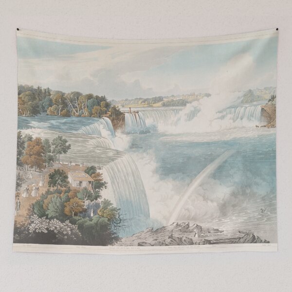 Item preview, Vintage Illustration of Niagara Falls (1845) designed and sold by BravuraMedia.