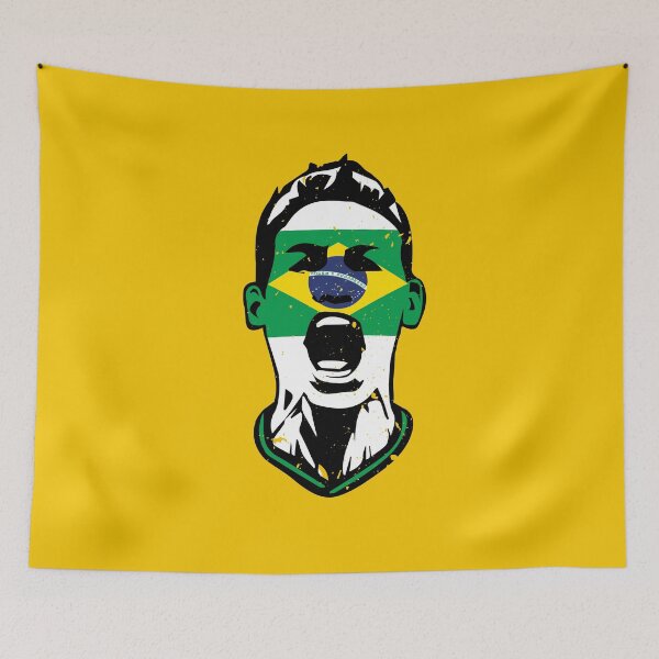 Item preview, Brasil Team 2018 Fan Flag Face designed and sold by screenworks.