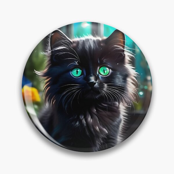 Item preview, The black kitten in the magical flower shop designed and sold by LilithsDesires.