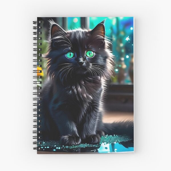 Item preview, The black kitten in the magical flower shop designed and sold by LilithsDesires.