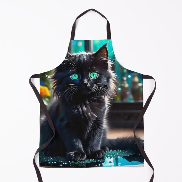 Item preview, The black kitten in the magical flower shop designed and sold by LilithsDesires.