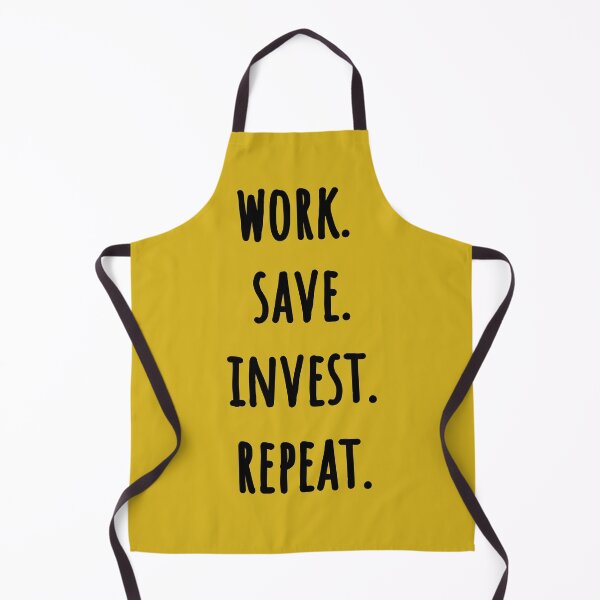 Item preview, Work Save Invest Repeat (black text design) designed and sold by EmeraldeaArt.