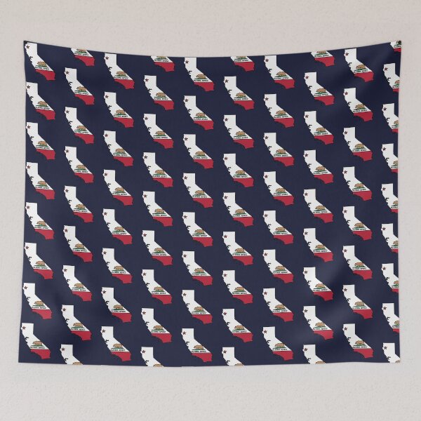 Item preview, California state shape flag designed and sold by Rachael Taylor.