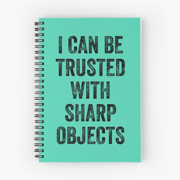 Item preview, I can Be Trusted With Sharp Objects, Vintage Style designed and sold by artprintschabab.
