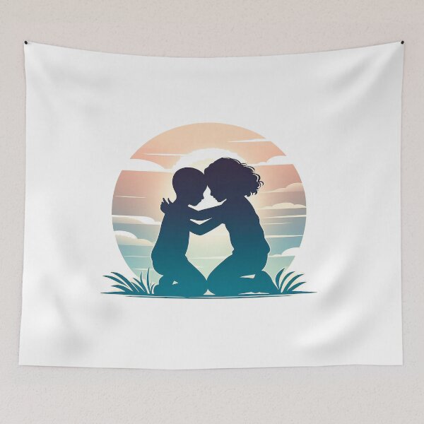 Item preview, Kindred Spirits Embrace designed and sold by TextileTrove.