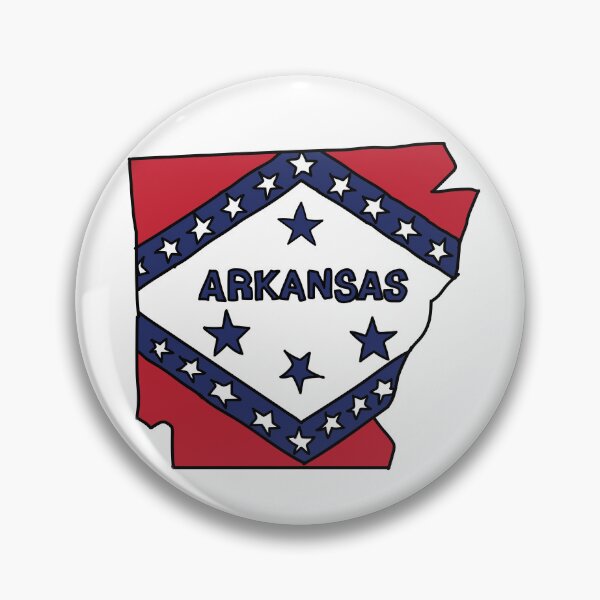 Item preview, Arkansas state shape flag designed and sold by Rachael Taylor.