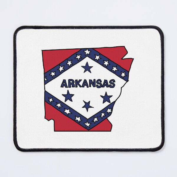 Item preview, Arkansas state shape flag designed and sold by Rachael Taylor.