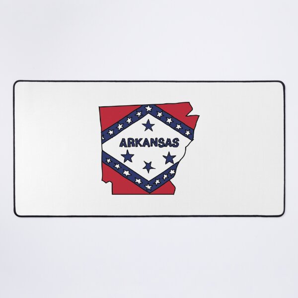 Item preview, Arkansas state shape flag designed and sold by Rachael Taylor.
