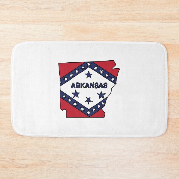 Item preview, Arkansas state shape flag designed and sold by Rachael Taylor.