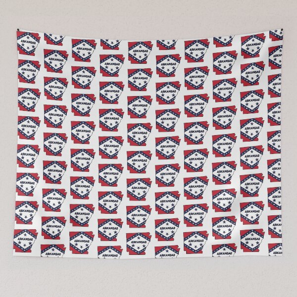 Item preview, Arkansas state shape flag designed and sold by Rachael Taylor.