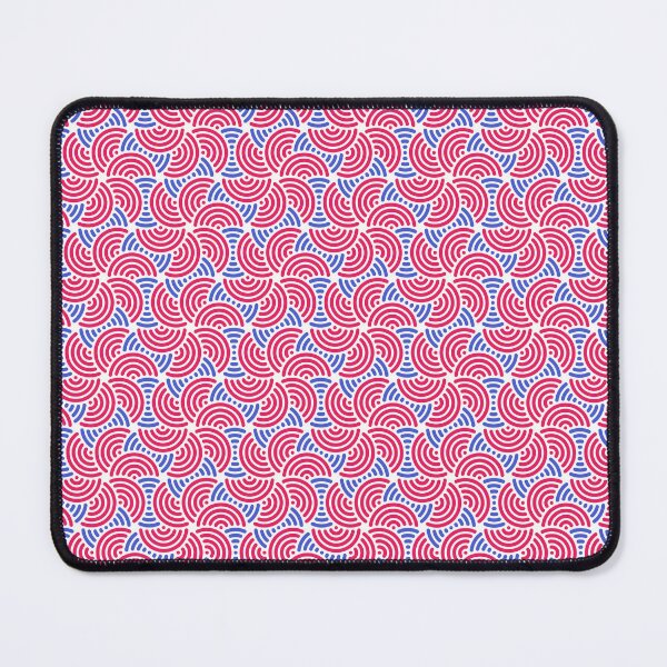 Item preview, Blue White Red Abstract Modern Contemporary Print Pattern  designed and sold by VioletsnPansies.