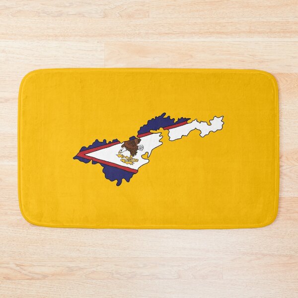 Item preview, American Samoa state shape flag designed and sold by Rachael Taylor.
