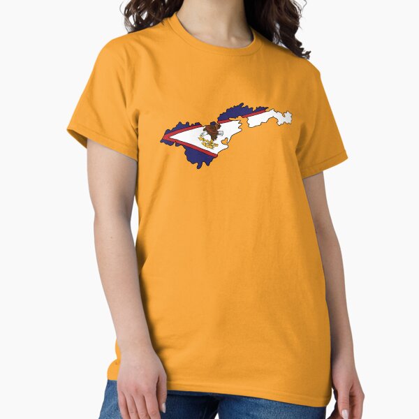 Item preview, American Samoa state shape flag designed and sold by zenithcreative.
