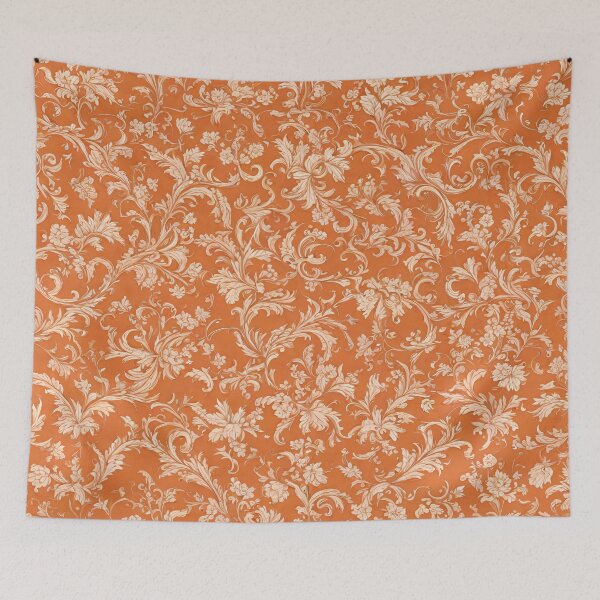 Item preview, Sunny Orange Floral Pattern designed and sold by ArDecoS.