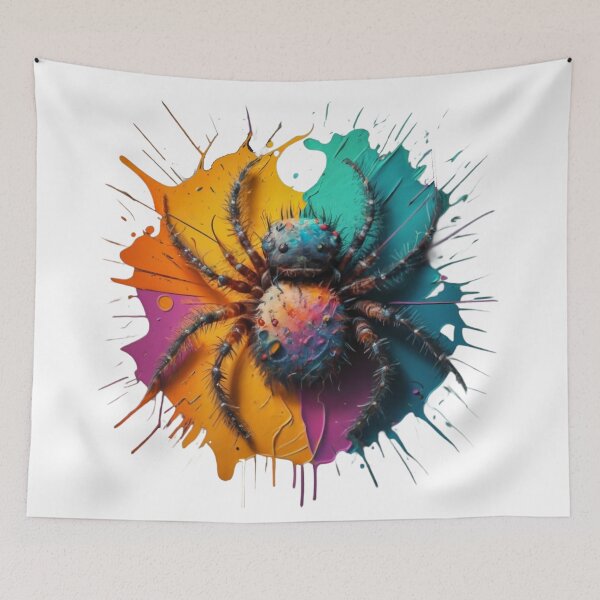 Item preview, Barking spider on a colored background designed and sold by LuckyFamily.