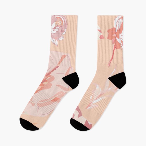 Artikelvorschau, Big Florals Soft Peach und Red Large – Lebendige Blumenkunst für stilvolles RedBubble-Dekor entworfen und verkauft von ara-designs.