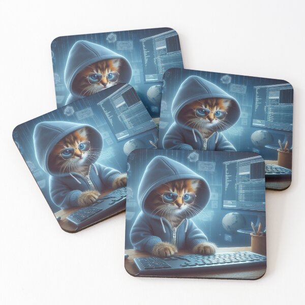 Item preview, Hacker Kitten designed and sold by All-Kittens.