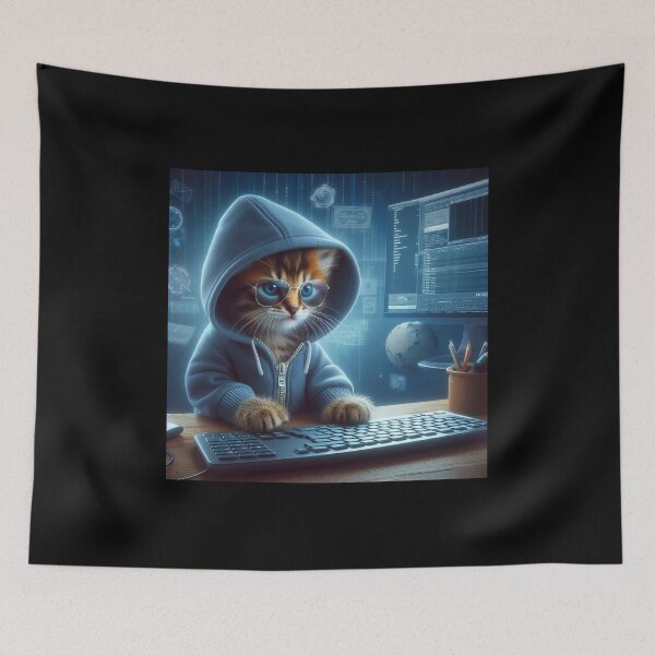 Item preview, Hacker Kitten designed and sold by All-Kittens.