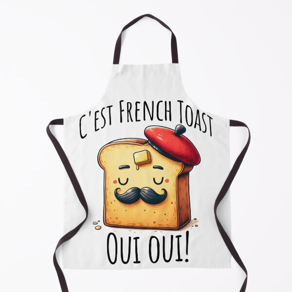 Item preview, Adorable Anthropomorphic Toast with beret says Oui! designed and sold by LuxindaSwirl.