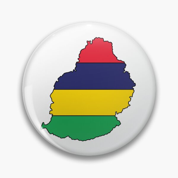 Item preview, Mauritius country shape flag designed and sold by Rachael Taylor.