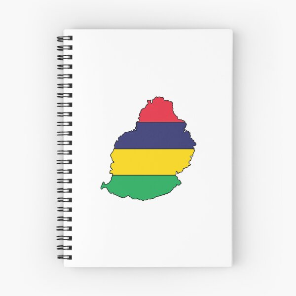Item preview, Mauritius country shape flag designed and sold by Rachael Taylor.