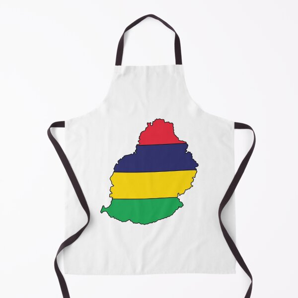 Item preview, Mauritius country shape flag designed and sold by Rachael Taylor.