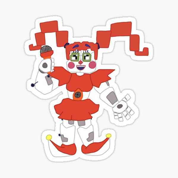 Five Nights at .Freddy's Scary Circus Baby Doll' Sticker