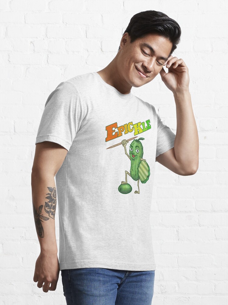 Alternate view of Epic-kle or The Legend of the Brined Cucumber who Defeated the Evil Olive with a Toothpick Essential T-Shirt