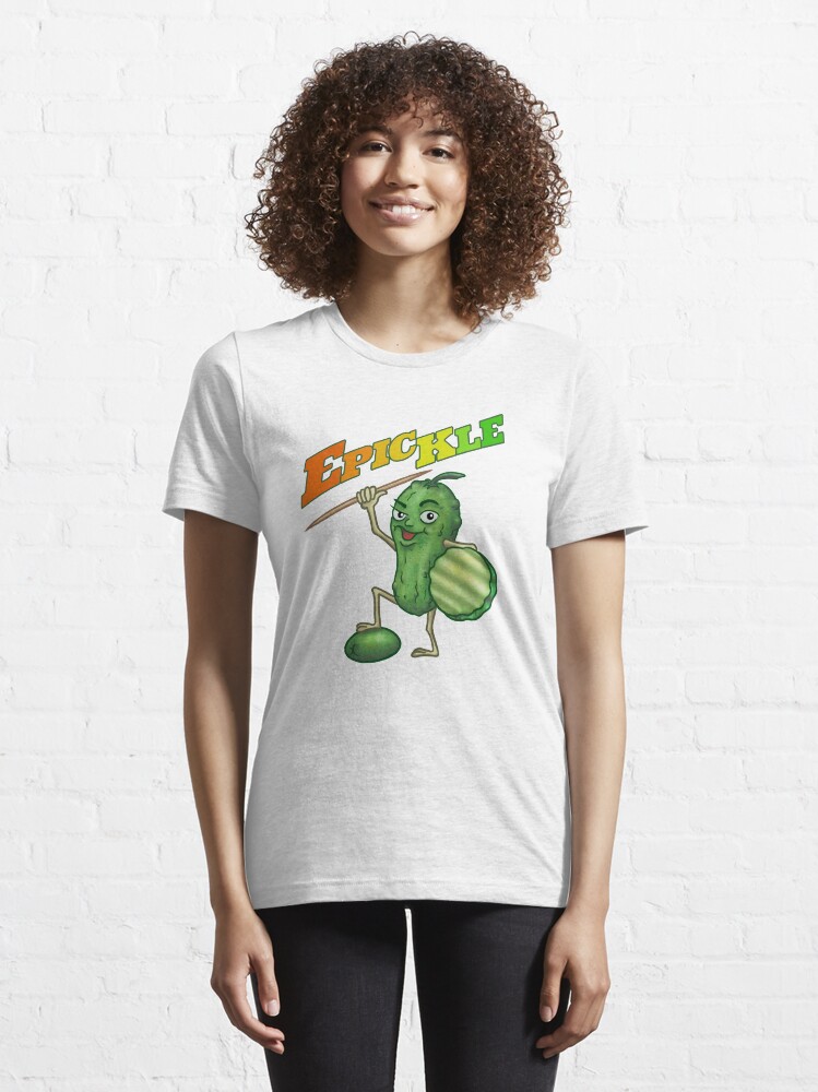 Alternate view of Epic-kle or The Legend of the Brined Cucumber who Defeated the Evil Olive with a Toothpick Essential T-Shirt