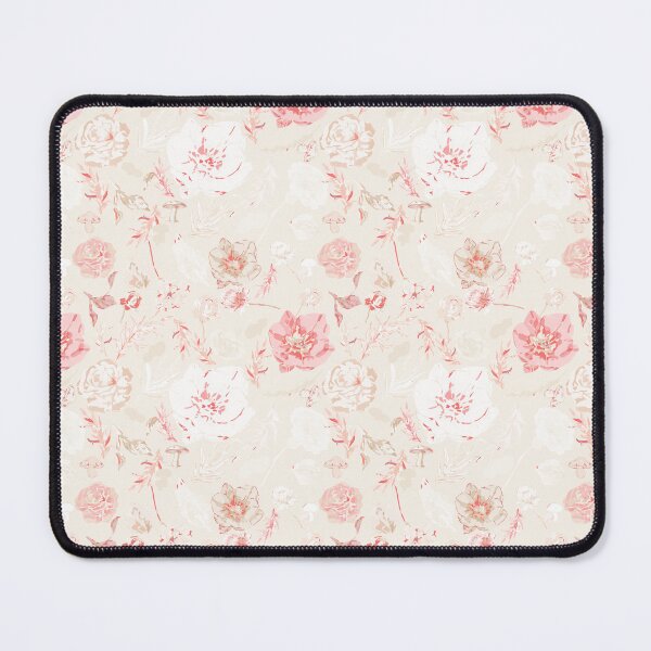 Item preview, Whispers of Elegance - Big Florals in Beige and Rose Pink designed and sold by ara-designs.