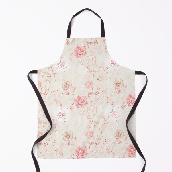 Item preview, Whispers of Elegance - Big Florals in Beige and Rose Pink designed and sold by ara-designs.