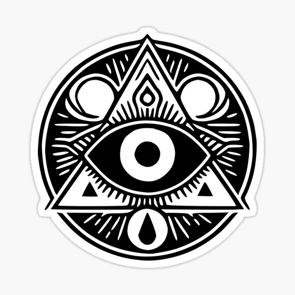 All Seeing Eye Black Illuminati Symbol Stock Vector (Royalty Free)  1661527969