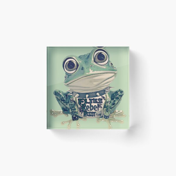 Item preview, Gothic Rebel Punk Frog Design | Cool Tattood Frog With Spiked Collar Graphic  designed and sold by DopeStick.