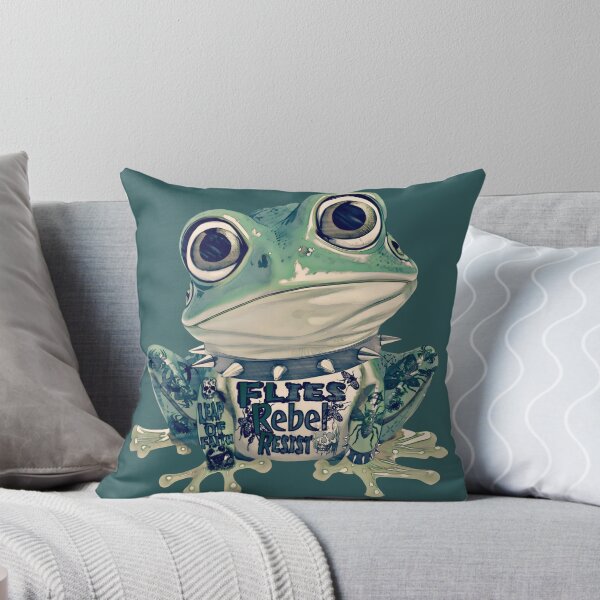 Item preview, Gothic Rebel Punk Frog Design | Cool Tattood Frog With Spiked Collar Graphic  designed and sold by DopeStick.