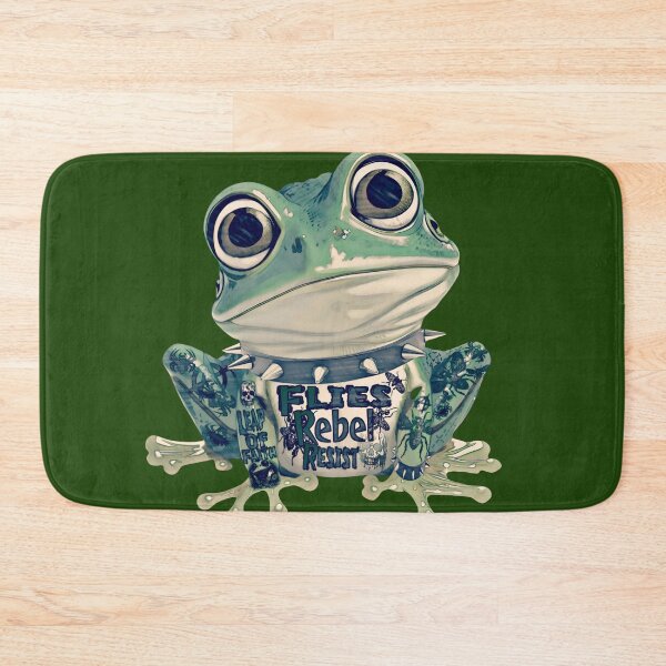Item preview, Gothic Rebel Punk Frog Design | Cool Tattood Frog With Spiked Collar Graphic  designed and sold by DopeStick.