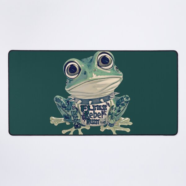 Item preview, Gothic Rebel Punk Frog Design | Cool Tattood Frog With Spiked Collar Graphic  designed and sold by DopeStick.