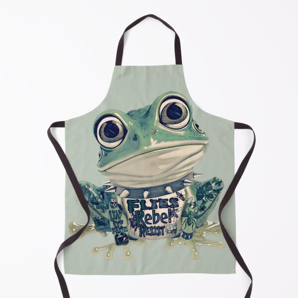 Item preview, Gothic Rebel Punk Frog Design | Cool Tattood Frog With Spiked Collar Graphic designed and sold by DopeStick.