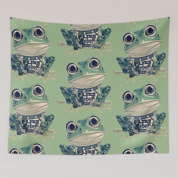 Item preview, Gothic Rebel Punk Frog Design | Cool Tattood Frog With Spiked Collar Graphic  designed and sold by DopeStick.