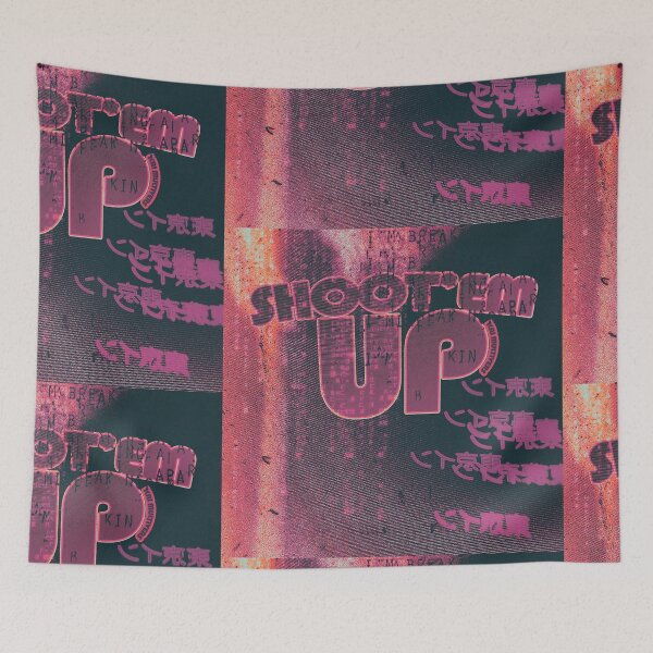 Item preview, Shoot'em UP, Psychedelic, Gradient Pink Mishko effect, Street Art. designed and sold by Kai Multiverse.