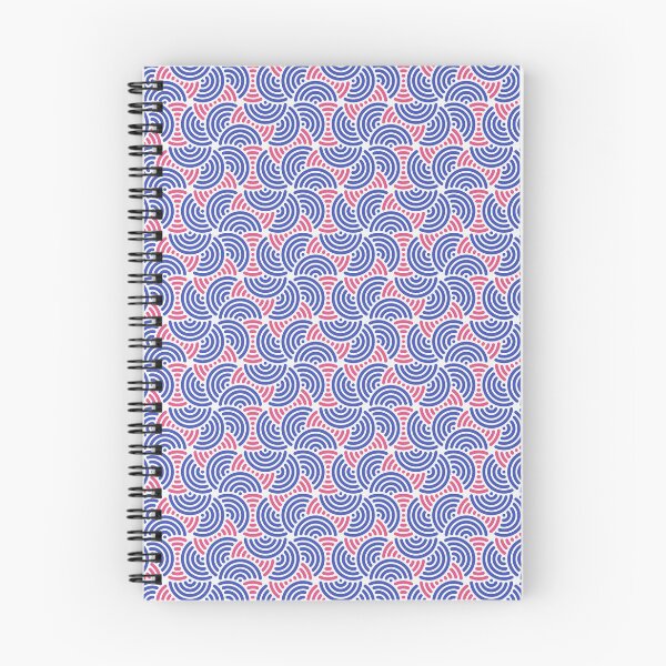 Item preview, Blue White Red Abstract Modern Contemporary Print Pattern  designed and sold by VioletsnPansies.
