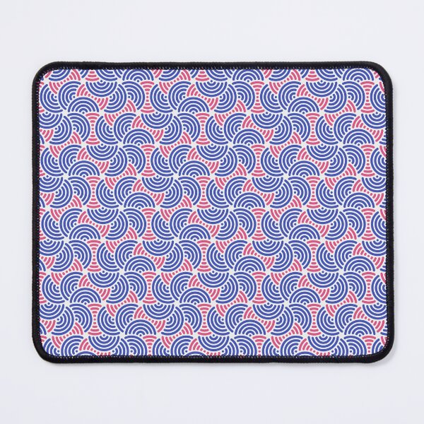 Item preview, Blue White Red Abstract Modern Contemporary Print Pattern  designed and sold by VioletsnPansies.