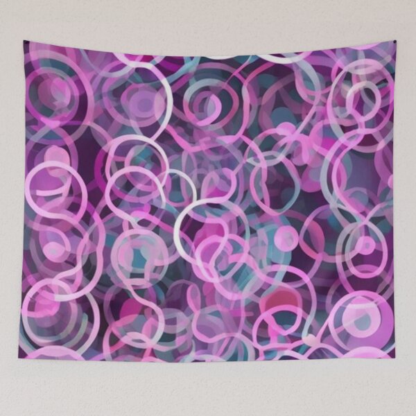 Item preview, Purple and white ring patten. designed and sold by LindaV44.